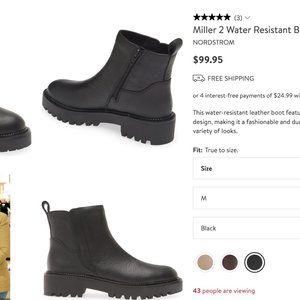 New in box! Caslon masa water resistant black boot 8.5